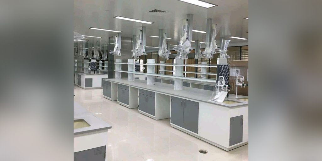 lab furniture set up